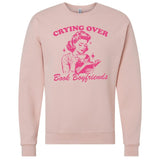 'Crying Over Book Boyfriends' Crewneck Sweatshirt from United Monograms