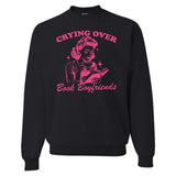 'Crying Over Book Boyfriends' Crewneck Sweatshirt from United Monograms