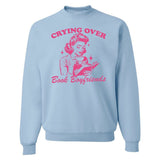 'Crying Over Book Boyfriends' Crewneck Sweatshirt from United Monograms