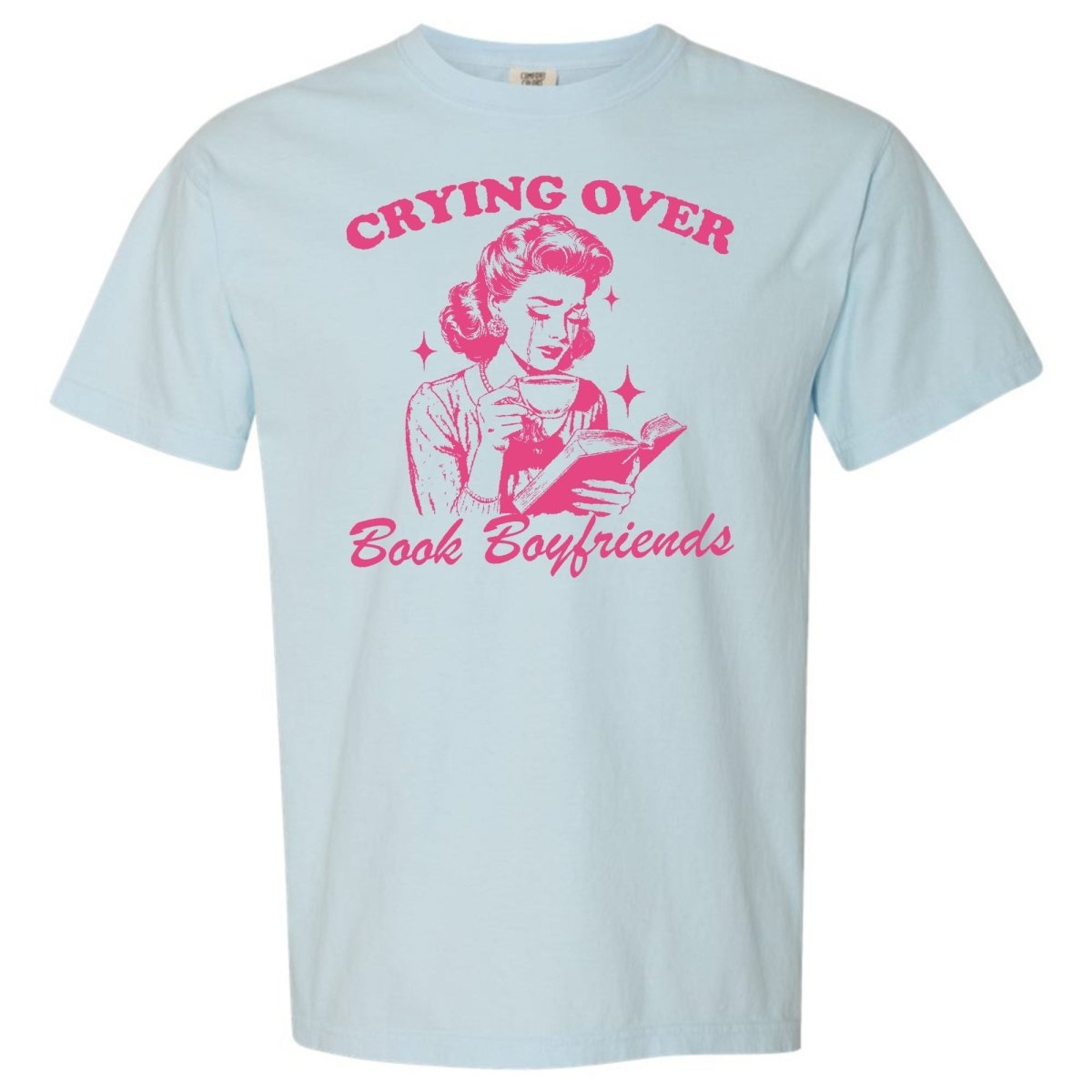 'Crying Over Book Boyfriends' T-Shirt from United Monograms