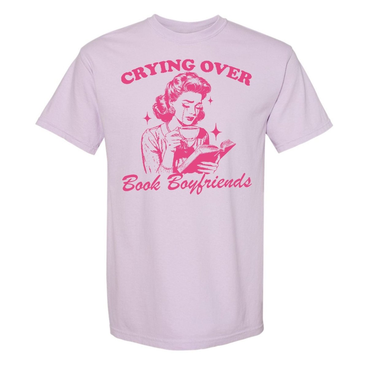'Crying Over Book Boyfriends' T-Shirt from United Monograms