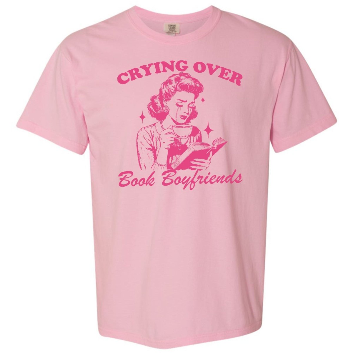 'Crying Over Book Boyfriends' T-Shirt from United Monograms
