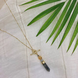 Labradorite Lariat Necklace from SLATE + SALT
