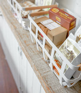 Storage Basket - Two Sizes - Steel + Wood from Yamazaki Home