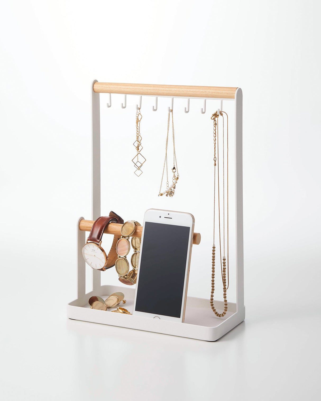 Jewelry + Accessory Display - Steel + Wood from Yamazaki Home