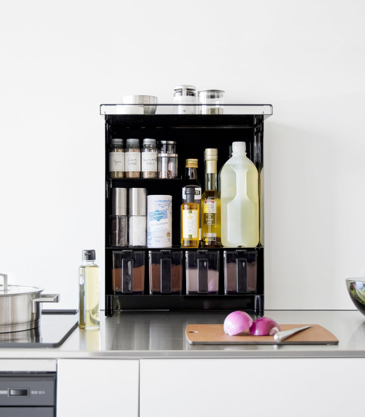 Concealable Spice Rack - Steel from Yamazaki Home