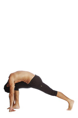 Cuffed Yoga Pants (Solid Black) from 4-rth