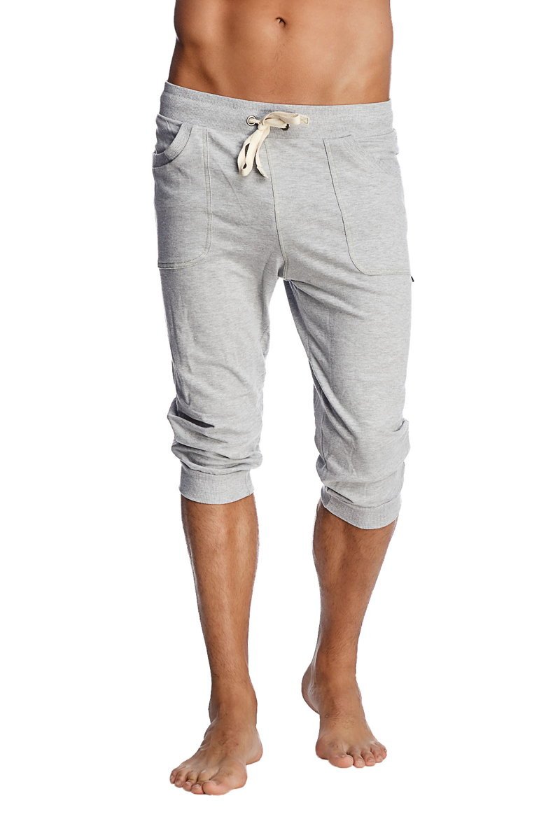 Cuffed Yoga Pants (Solid Heather Grey) from 4-rth
