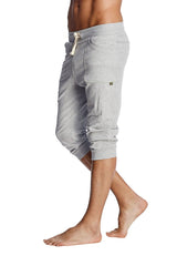 Cuffed Yoga Pants (Solid Heather Grey) from 4-rth