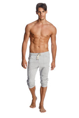 Cuffed Yoga Pants (Solid Heather Grey) from 4-rth