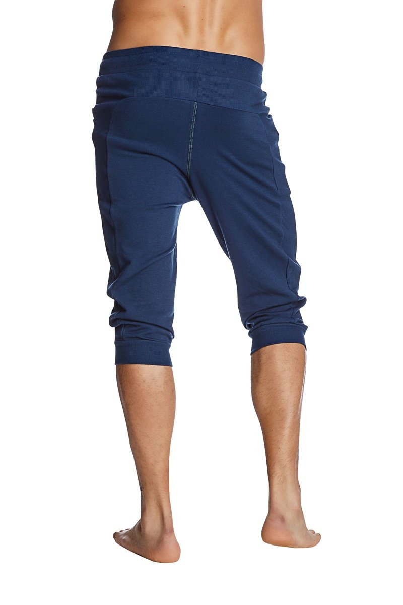 Cuffed Yoga Pants (Solid Royal Blue) from 4-rth