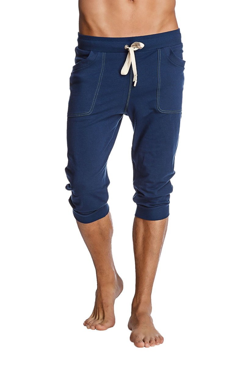 Cuffed Yoga Pants (Solid Royal Blue) from 4-rth