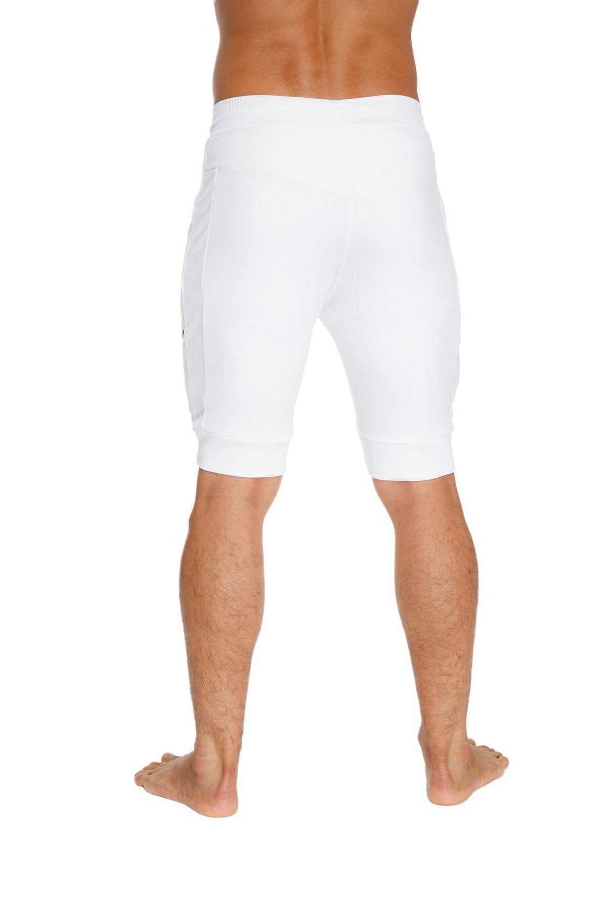 Cuffed Yoga Short (White) from 4-rth