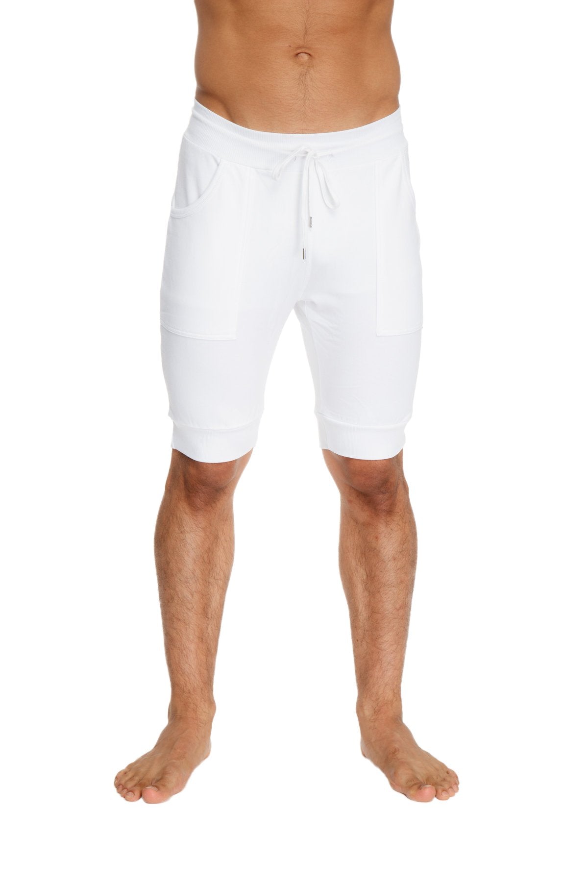 Cuffed Yoga Short (White) from 4-rth