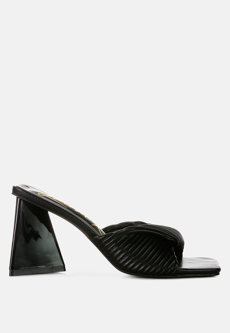 Cupid Kiss Pleated Twist Strap Sandals from London Rag International