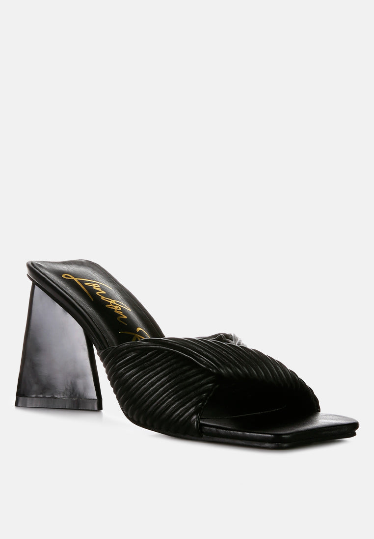 Cupid Kiss Pleated Twist Strap Sandals from London Rag International