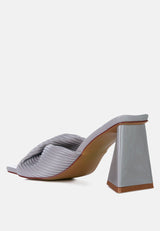 Cupid Kiss Pleated Twist Strap Sandals from London Rag International