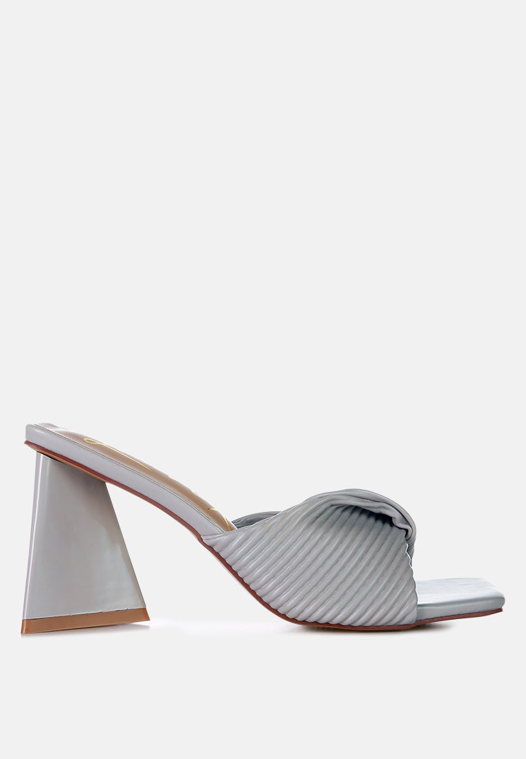 Cupid Kiss Pleated Twist Strap Sandals from London Rag International