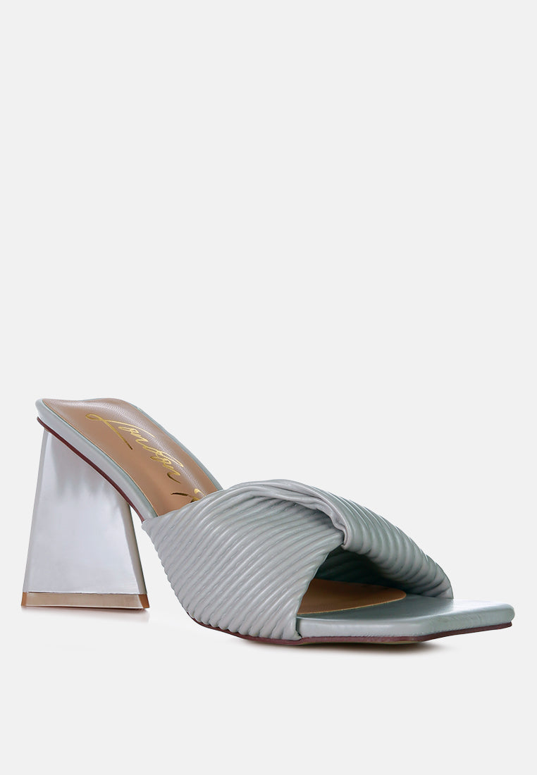 Cupid Kiss Pleated Twist Strap Sandals from London Rag International