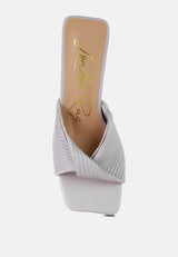Cupid Kiss Pleated Twist Strap Sandals from London Rag International