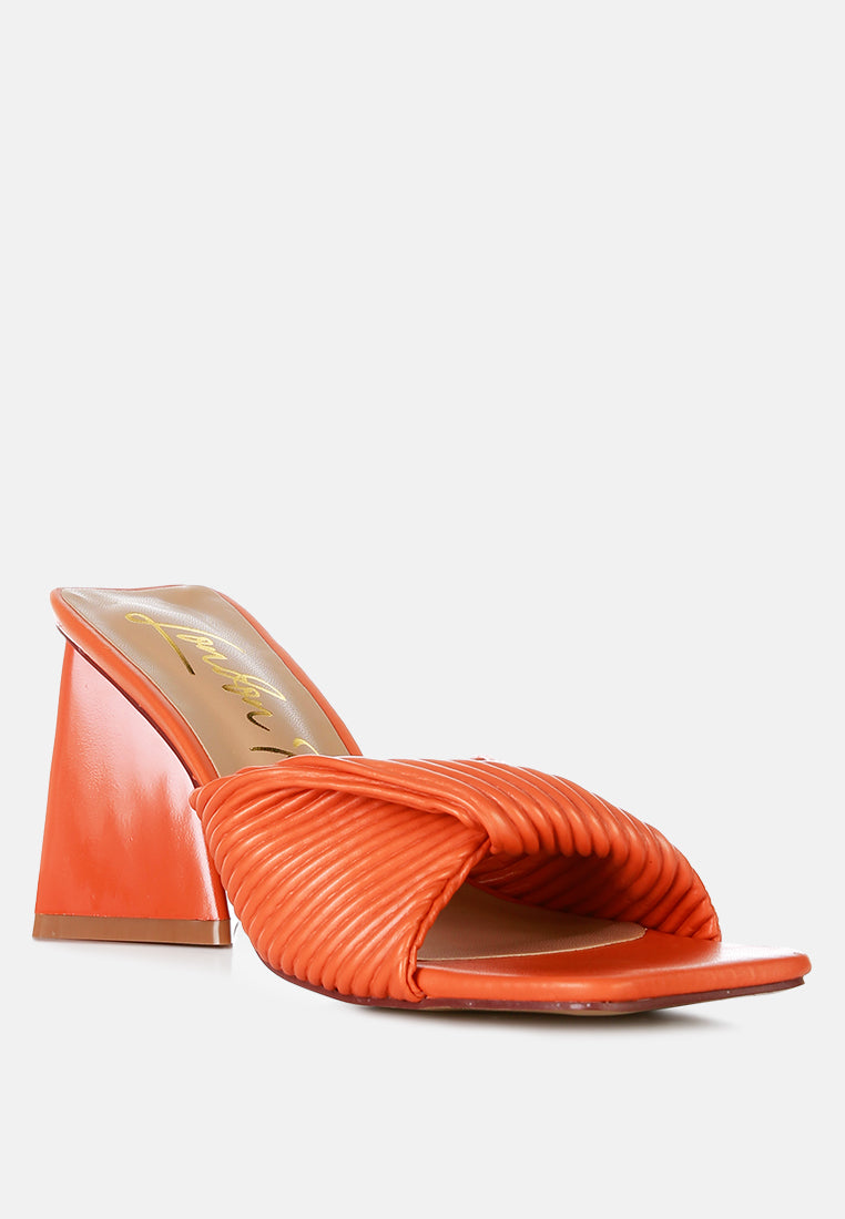 Cupid Kiss Pleated Twist Strap Sandals from London Rag International
