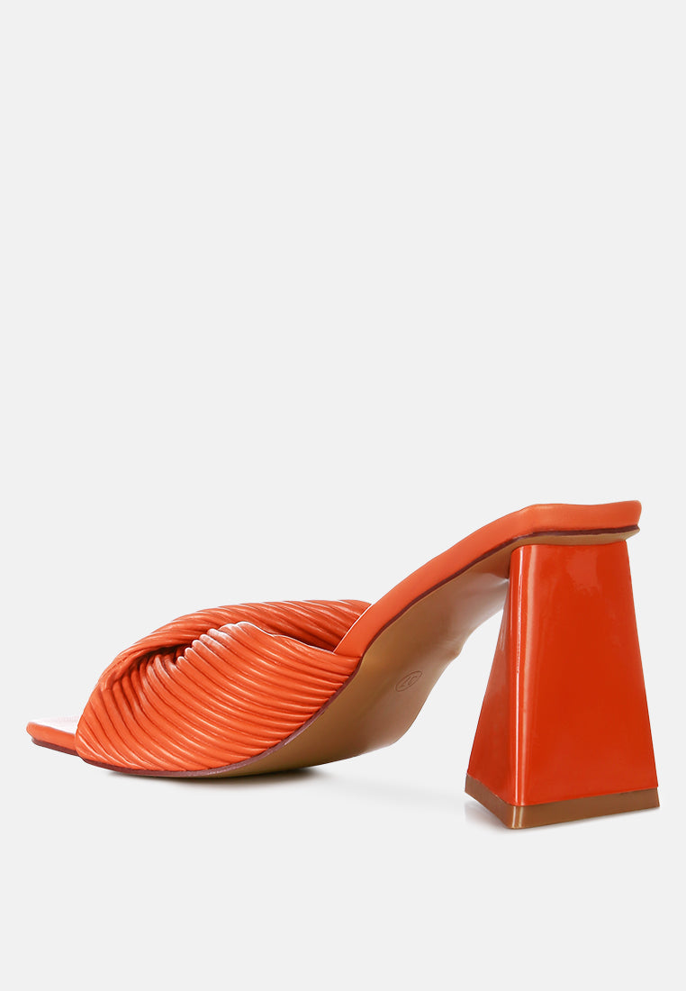 Cupid Kiss Pleated Twist Strap Sandals from London Rag International