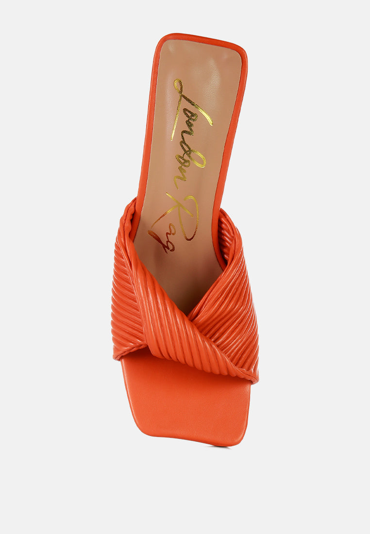 Cupid Kiss Pleated Twist Strap Sandals from London Rag International