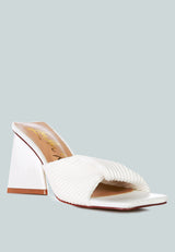 Cupid Kiss Pleated Twist Strap Sandals from London Rag International