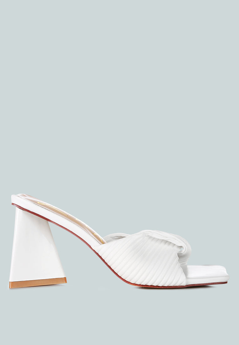 Cupid Kiss Pleated Twist Strap Sandals from London Rag International