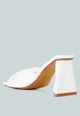 Cupid Kiss Pleated Twist Strap Sandals from London Rag International