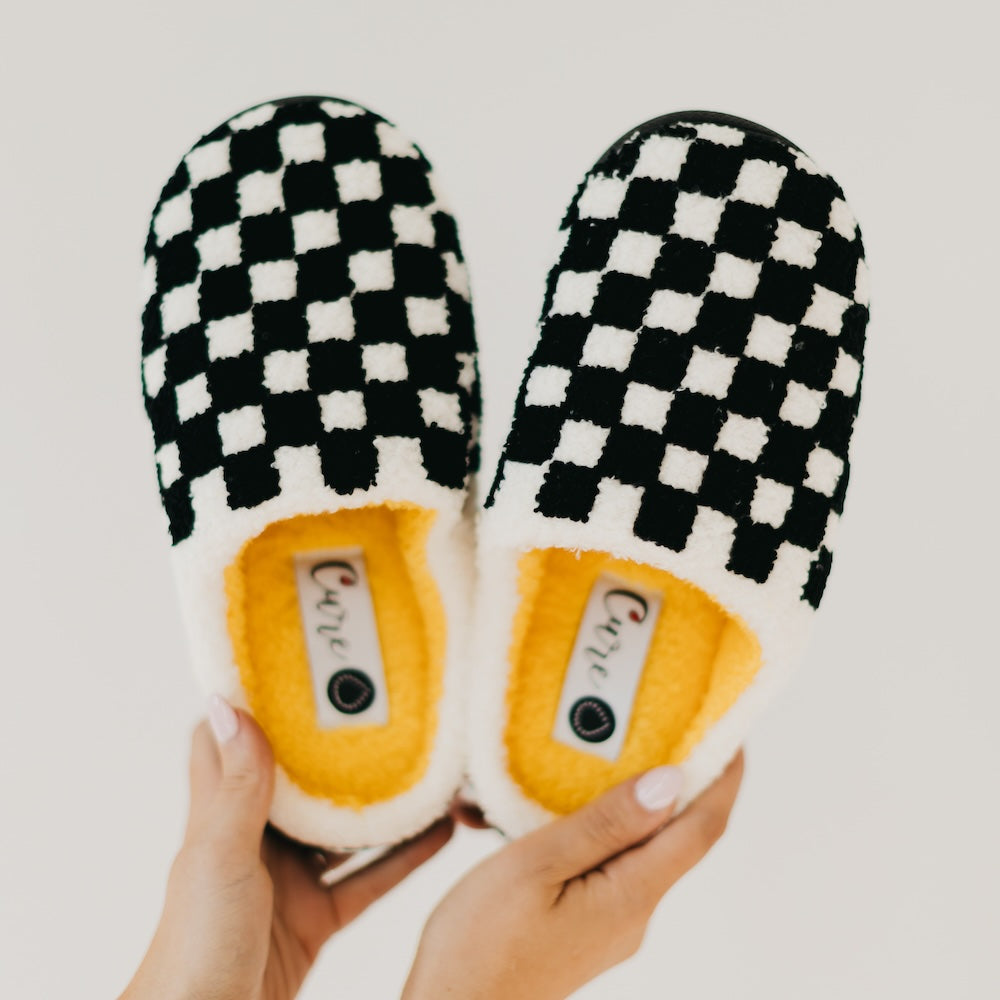 Cure x Beyond Type 1 Checkered Slippers from Pretty Simple