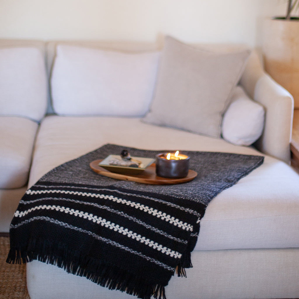 Chunky Cuzco Alpaca Throw from SLATE + SALT