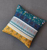 DaDa Bedding Bohemian Patchwork Bed of Wild Flowers Floral Gardenia Euro Pillow Sham Cover, 26" x 26" (JHW886) from DaDalogy Bedding Collection