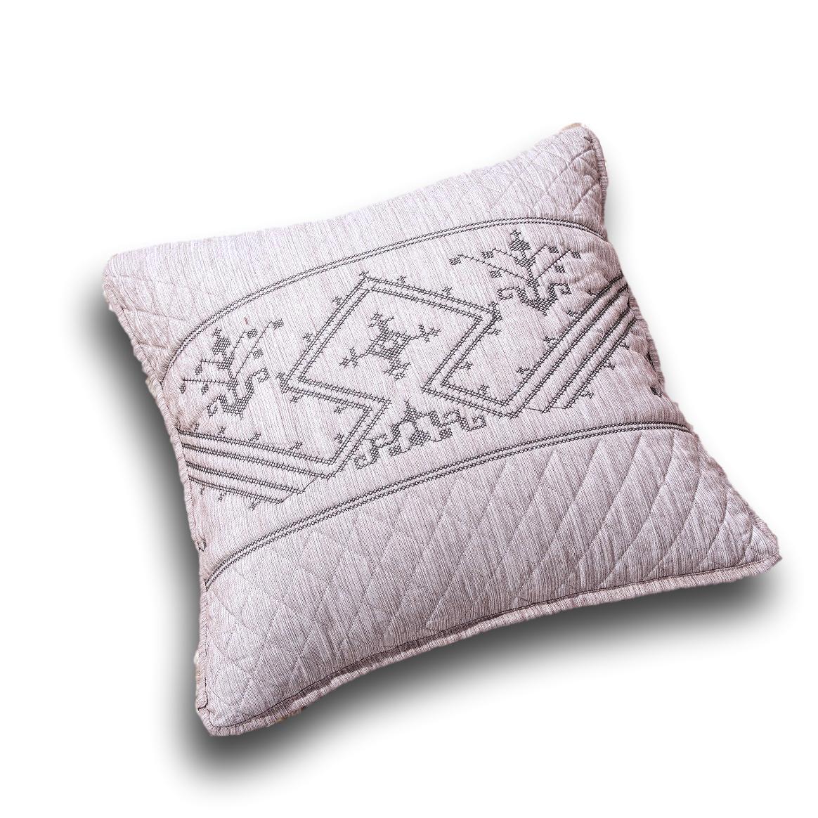 DaDa Bedding Whimsical Lavender Purple Grey Yarn Dyed Euro Pillow Sham Cover, 26" x 26 (JHW866) from DaDalogy Bedding Collection