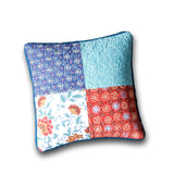 DaDa Bedding Set of 2-Pieces Bohemian Vibes Patchwork Floral Throw Pillow Covers, 18" x 18" (JHW878) from DaDalogy Bedding Collection