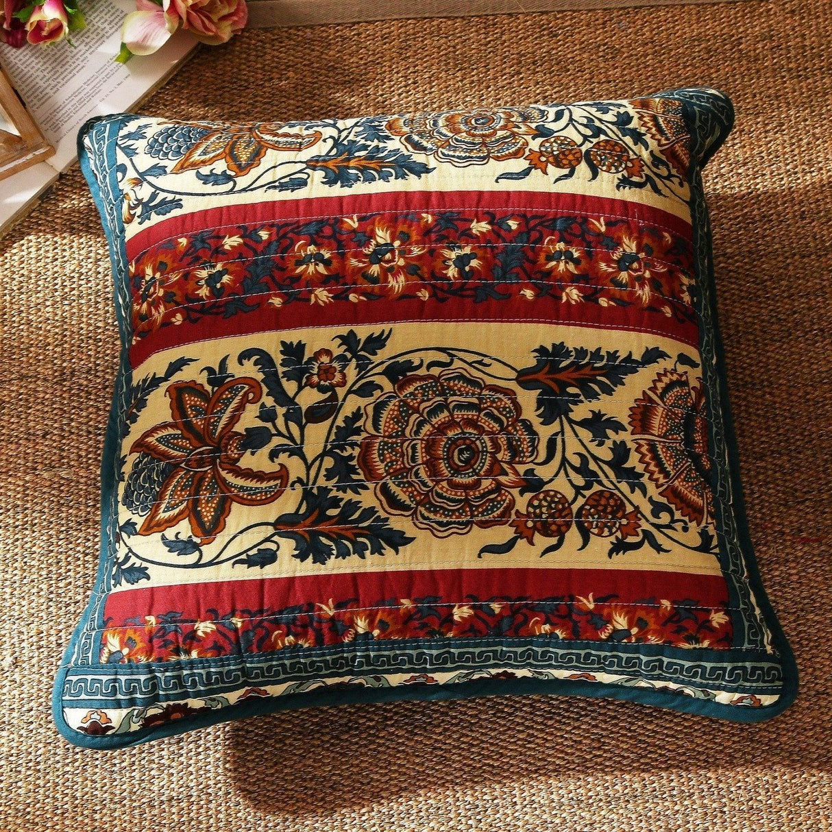 DaDa Bedding Set of Two Dark Elegance Bohemian Cushion Covers - 2 PCS - 18" (JHW-550) from DaDalogy Bedding Collection