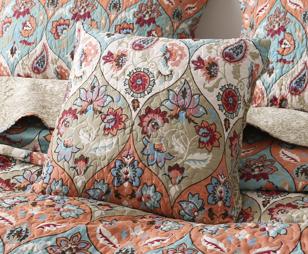DaDa Bedding Set of Two Garden Party Bohemian Throw Pillow Covers (LH1403) from DaDalogy Bedding Collection