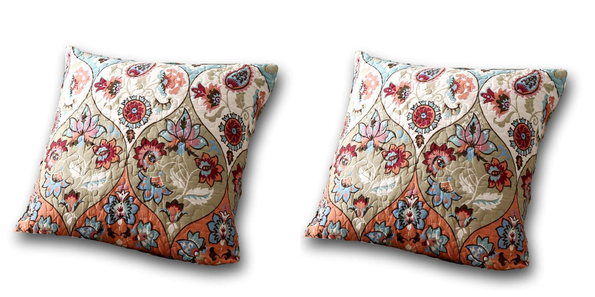 DaDa Bedding Set of Two Garden Party Bohemian Throw Pillow Covers (LH1403) from DaDalogy Bedding Collection