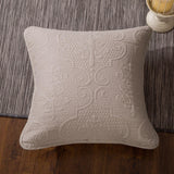 DaDa Bedding Set of 2-Pieces Sandy Beige Taupe Square Cushion Throw Pillow Covers, 18" x 18" (JHW-585) from DaDalogy Bedding Collection