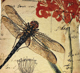 Tache Fly High Dragonfly European Postcard Tapestry Woven Throw Pillow Cover (15044) from Tache Home Fashion