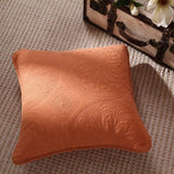 Tache Cotton Stone Washed Rustic Orange Medallion Tuscany Sunrise Cushion Covers / Euro Sham (JHW-595) from Tache Home Fashion