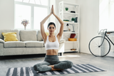 Yoga Mat | 6mm Thick | Blue Striped | Non-Slip | Eco Friendly | from Yune Yoga | Fir
