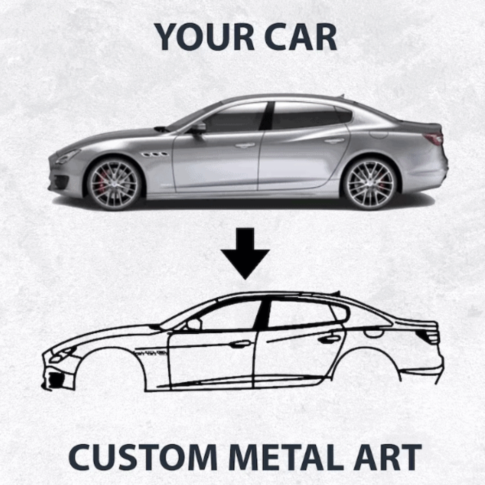 Custom Car Silhouette Logo Decor from VITAHOME DESIGN LLC