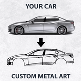 Custom Car Silhouette Logo Decor from VITAHOME DESIGN LLC