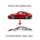 Custom Car Silhouette Logo Decor from VITAHOME DESIGN LLC