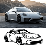 Custom Car Silhouette Logo Decor from VITAHOME DESIGN LLC