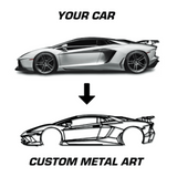 Custom Car Silhouette Logo Decor from VITAHOME DESIGN LLC