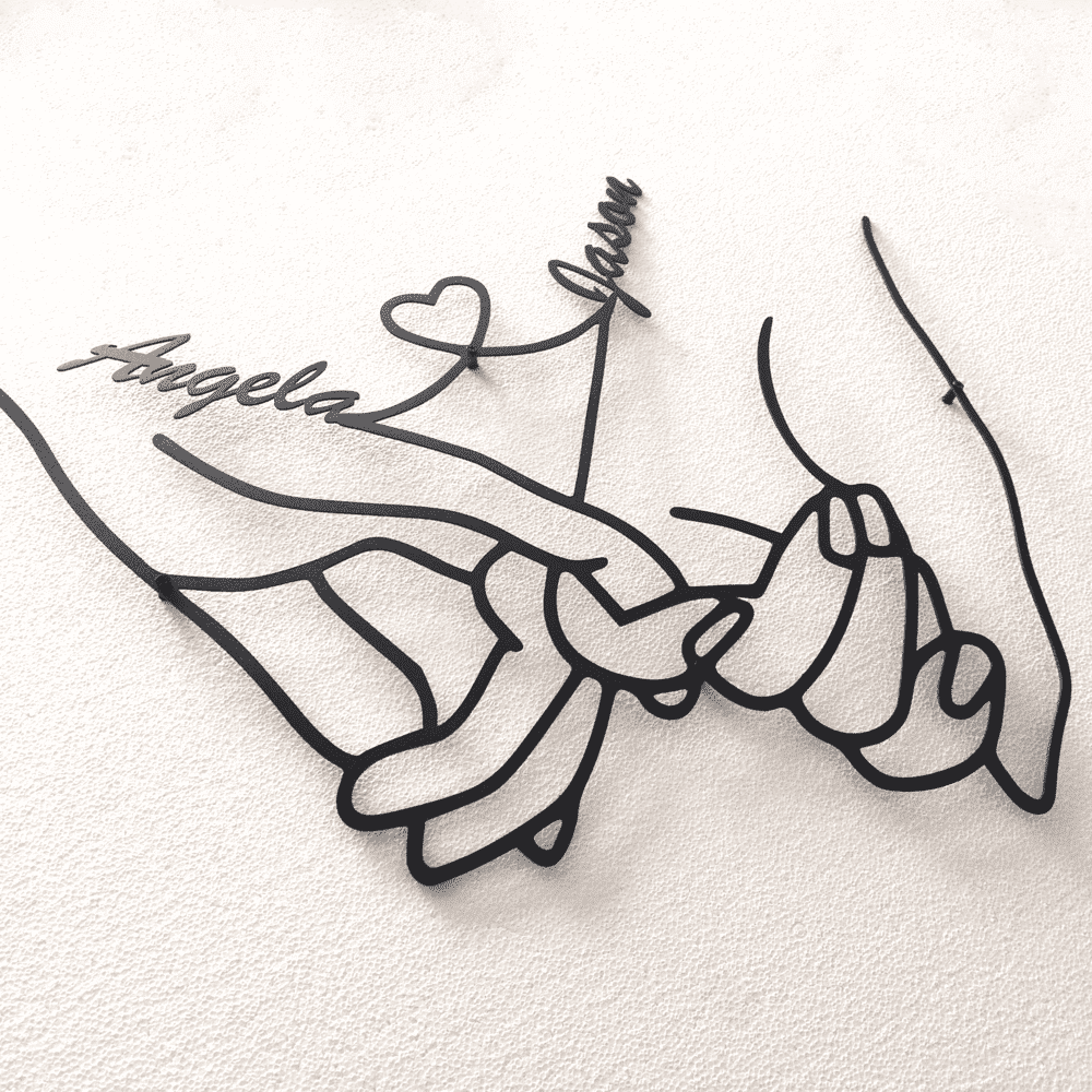 Custom Couple Love Hands from VITAHOME DESIGN LLC