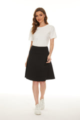 MM COTTON FIT N FLARE - BLACK from Mia Mod