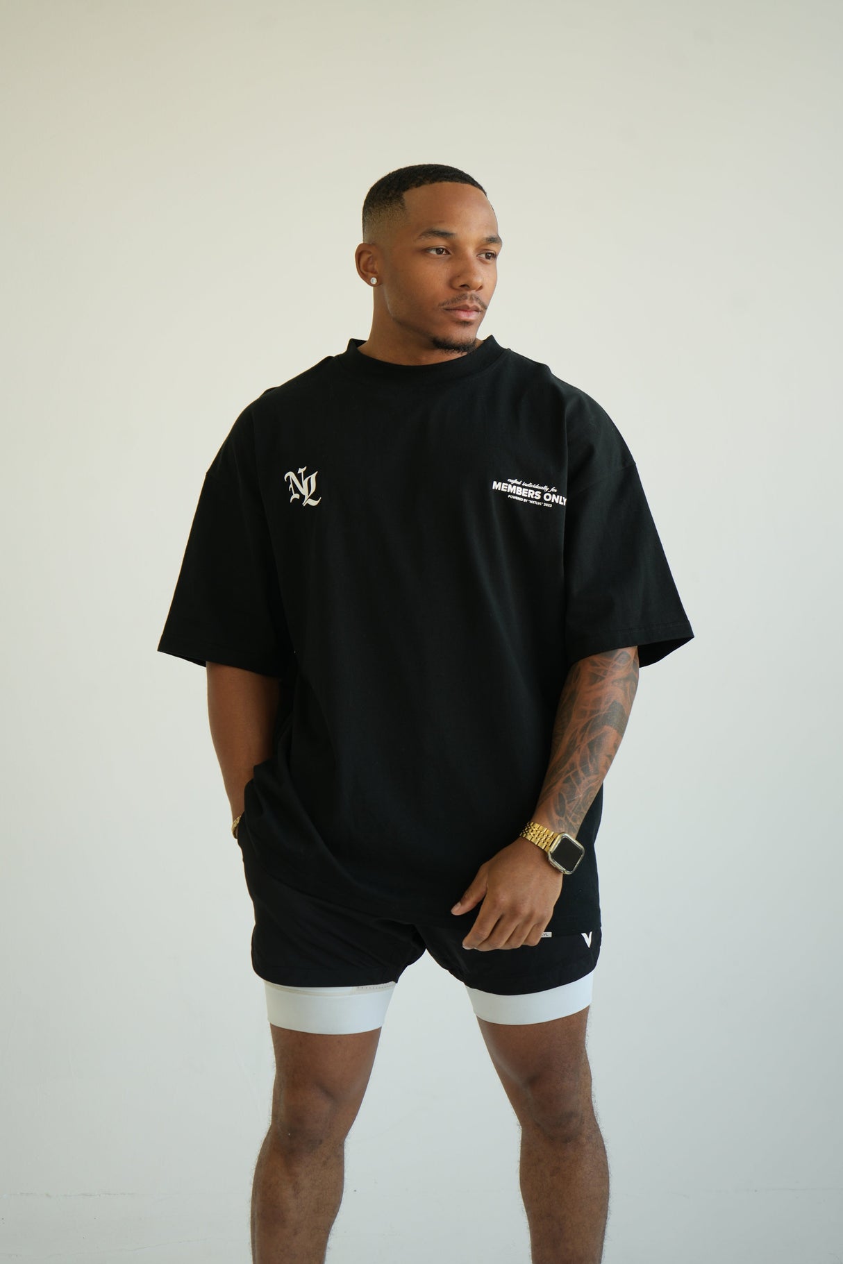 Members Only Oversized Tee - Onyx Black From NXTLVL